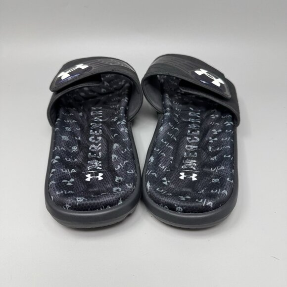 Under Armour Sandals Mens Size 10 Mercenary Casual Slip On Slide  Black main image 4